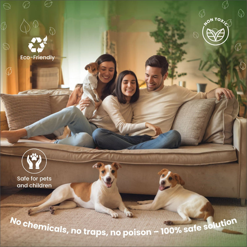 Ultrasonic Ratguard MINI pest repellent device for small commercial spaces, compact design with ultrasonic technology.