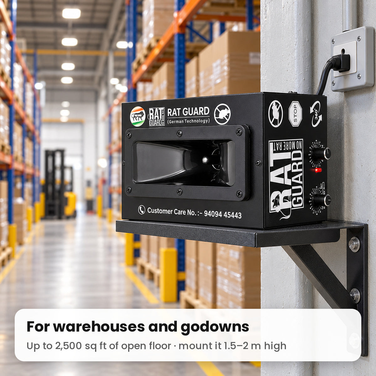 Ratguard Pro 360 in a warehouse