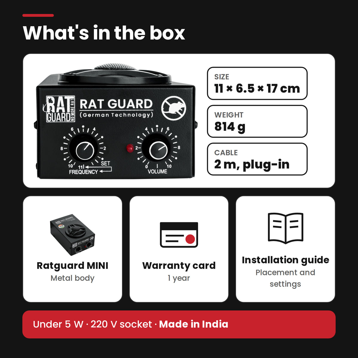 Ratguard MINI: what's in the box
