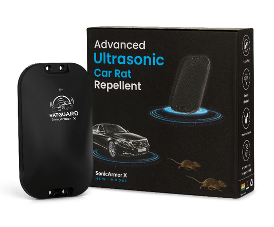 Ratguard SonicArmor X - Ultrasonic Rat Repellent for Car