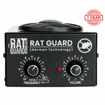 Ultrasonic Ratguard MINI repellent device by My Store, designed for small commercial spaces, with a compact white plastic body.