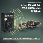 Ultrasonic Ratguard MINI repellent device for small commercial spaces, with a compact design and ultrasonic technology for rodent control.