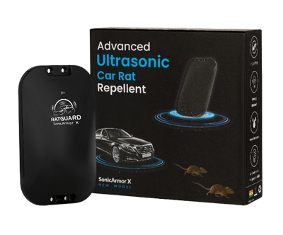 Ratguard SonicArmor X - Ultrasound Rat Repellent for Car